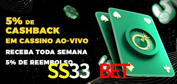 Promoções do cassino ao Vivo SS33 Bet